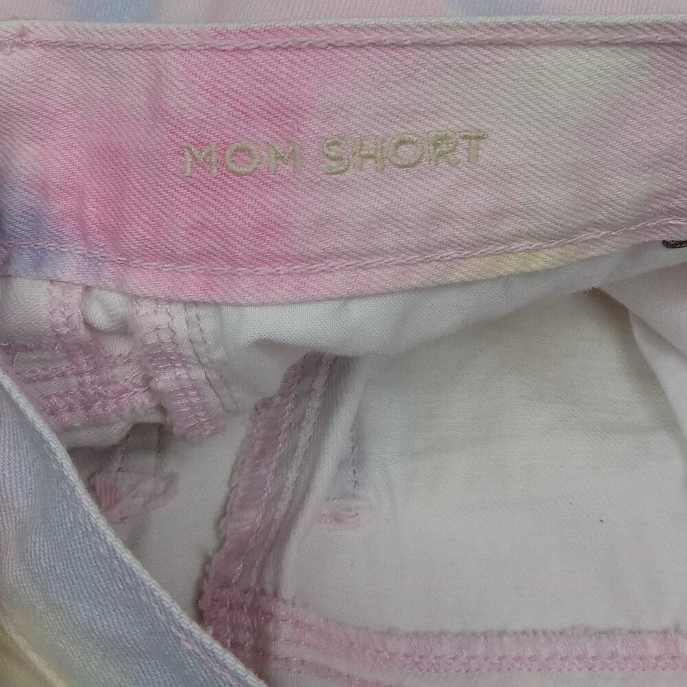 American Eagle Mom Short Pastel Tie Dye Color Denim Size 0 - Picture 7 of 8